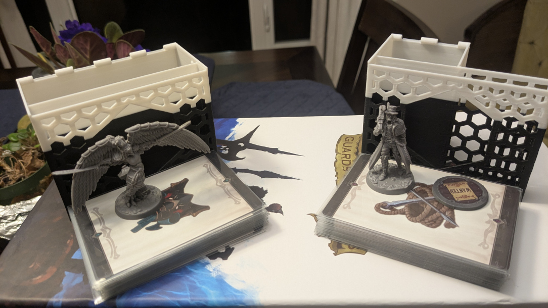 Hero, cards, mini, and tokens removed from each box