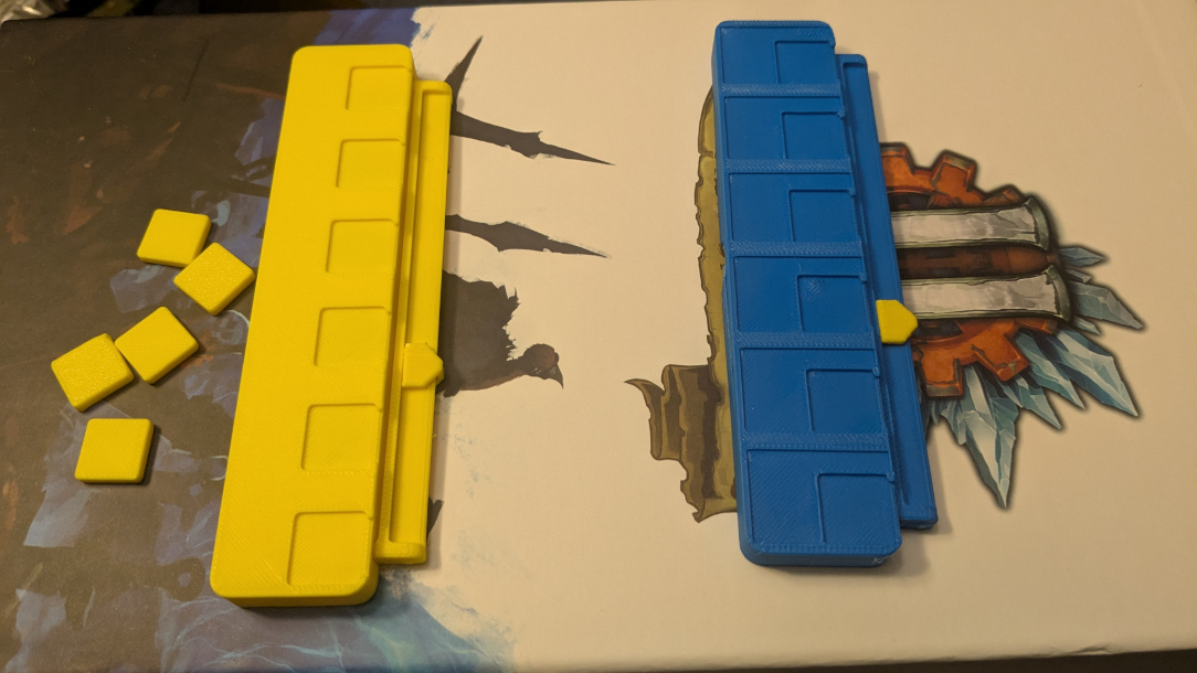 Level trackers with storeable upgrade tokens