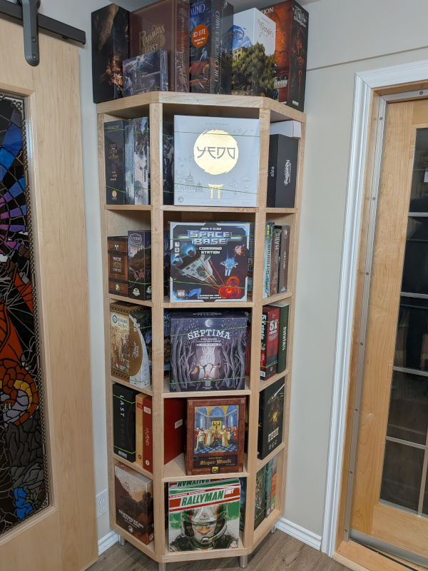 Corner Game Shelf