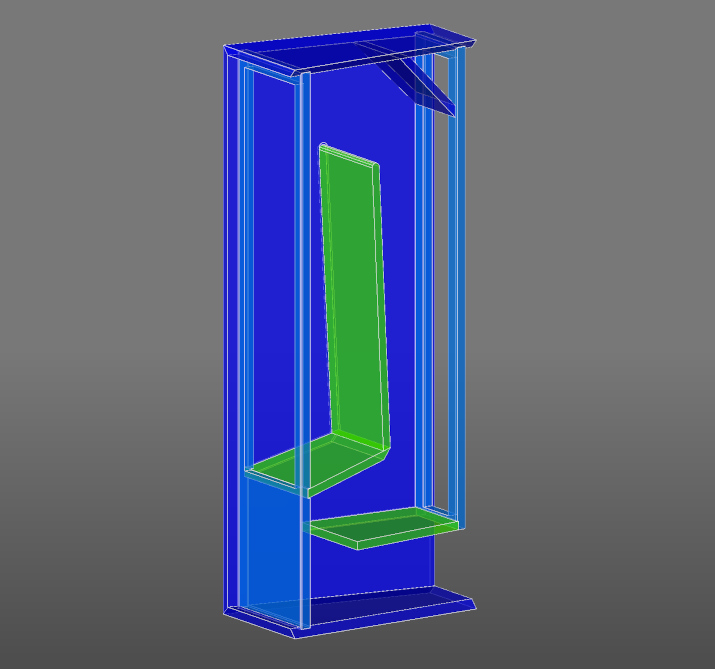 3D CAD model of custom speaker cabinet